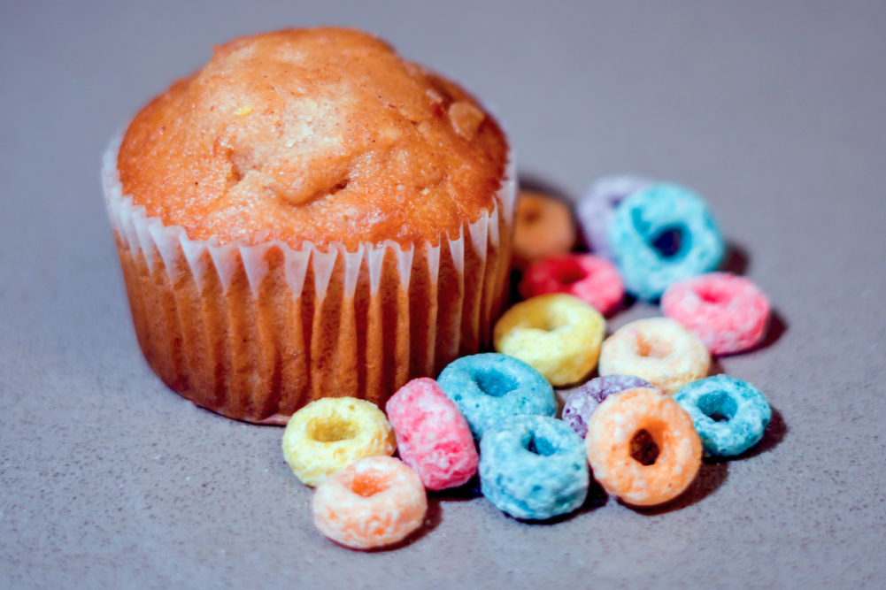 Muffin and cereal
