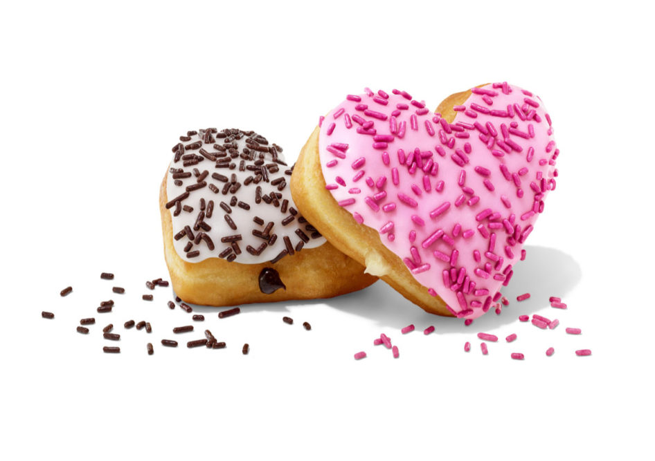 Dunkin Valentines donuts