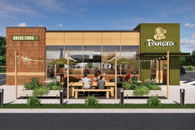 Panera next-gen restaurant exterior
