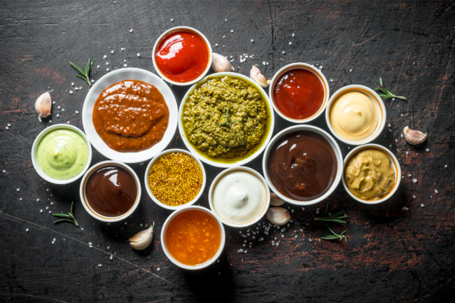 Group of sauces