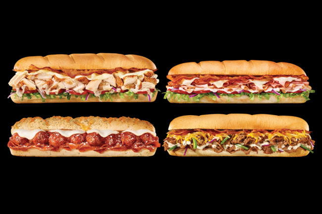 New Subway sandwiches