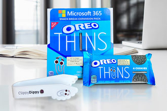 Oreo Thins collaboration with Microsoft 365