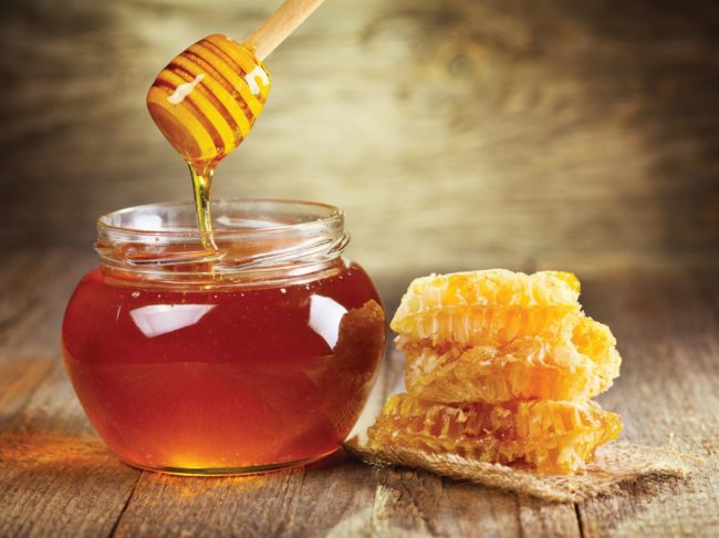 Honey and honey comb