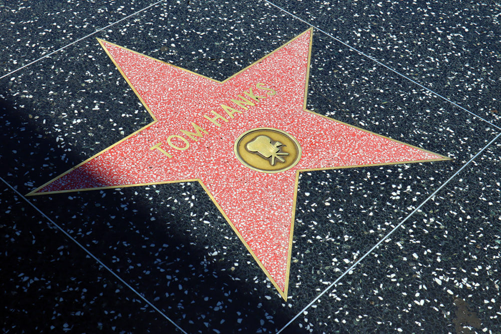 Tom Hanks' star on Hollywood sidewalk