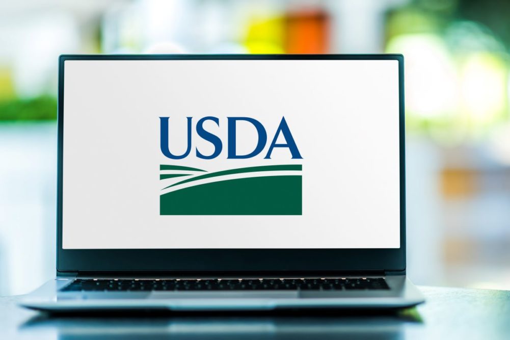 USDA website on a laptop