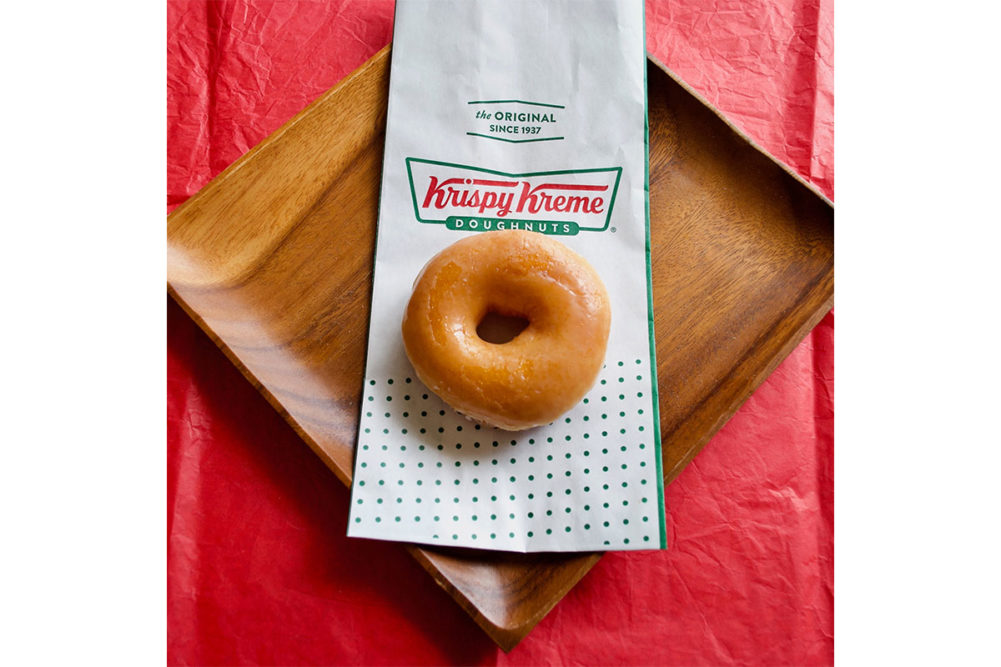 Krispy Kreme donut.