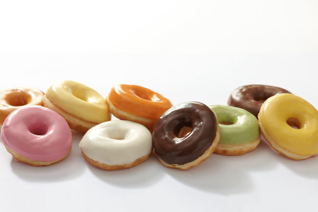 Assortment of donuts. 