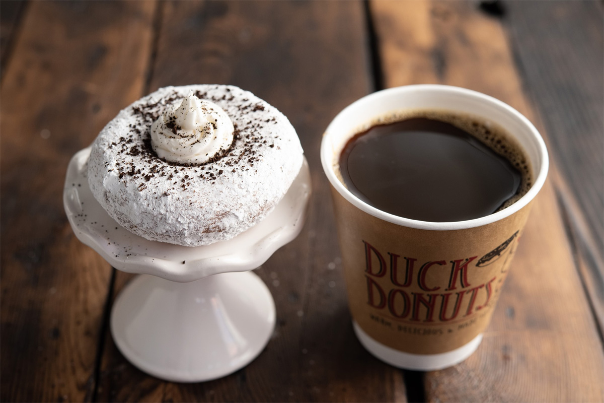 New report shows that consumers visit donut shops for coffee more than  donuts